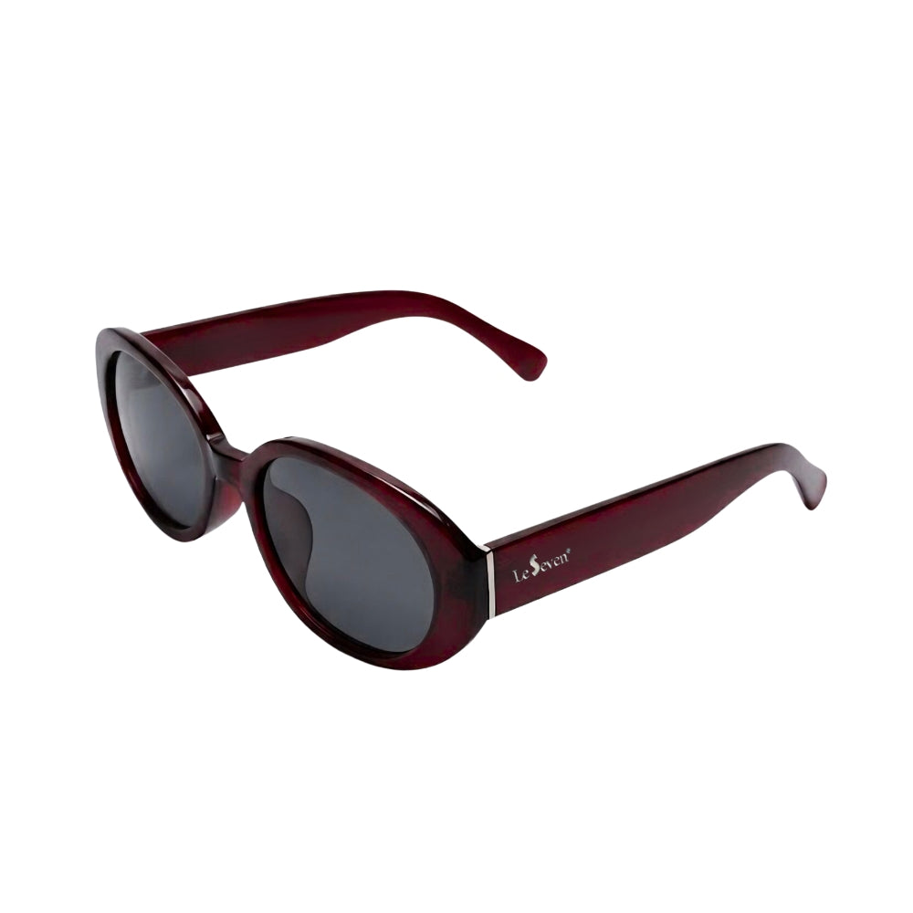 Riva Ancora Red oval polarized sunglasses, angled view