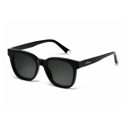 Luna Black square sunglasses, angled view