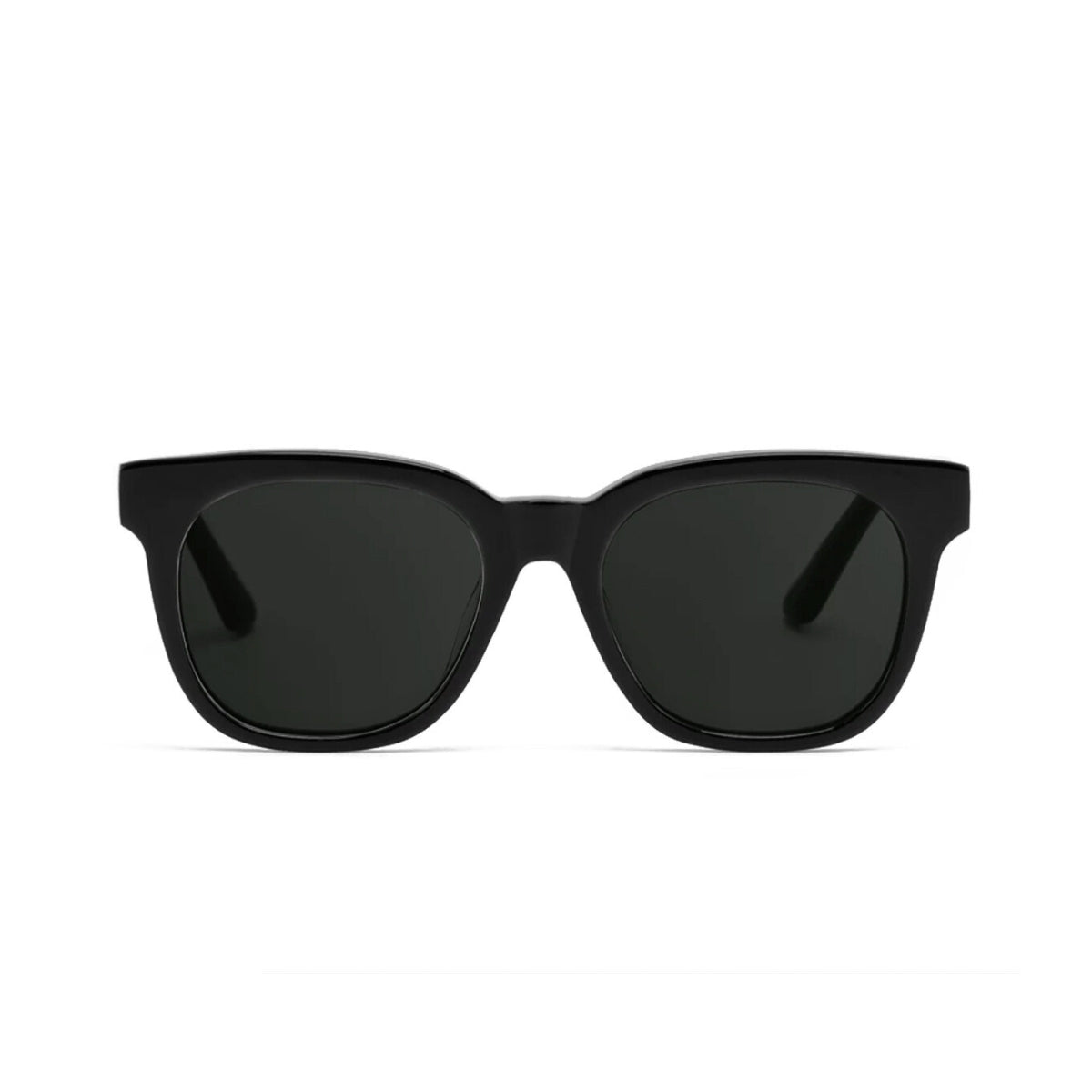 Luna Black square sunglasses, front view