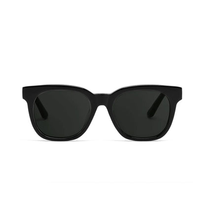Luna Black square sunglasses, front view